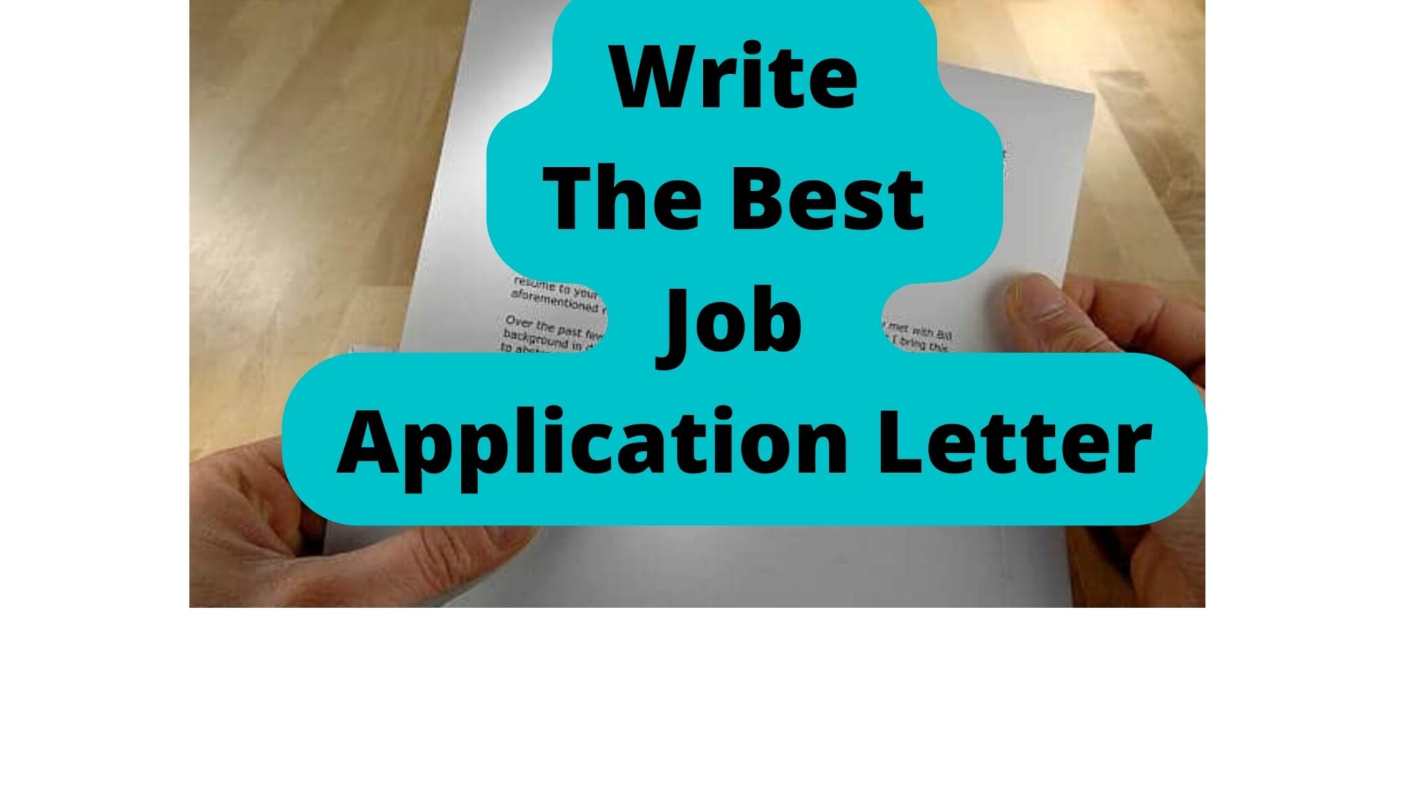 Sample Of A Written Job Application Letter