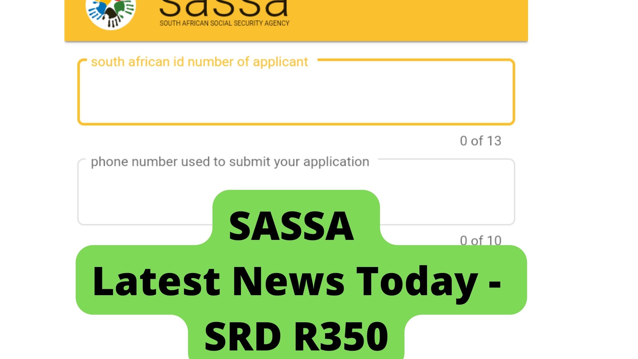 SASSA Latest News Today - SRD R350