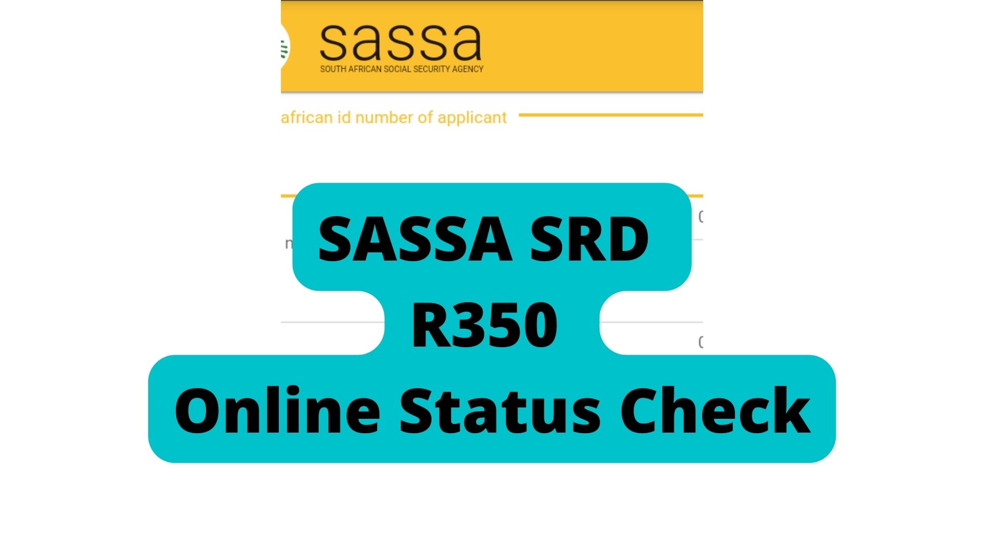 SASSA SRD R350 Online Status Check