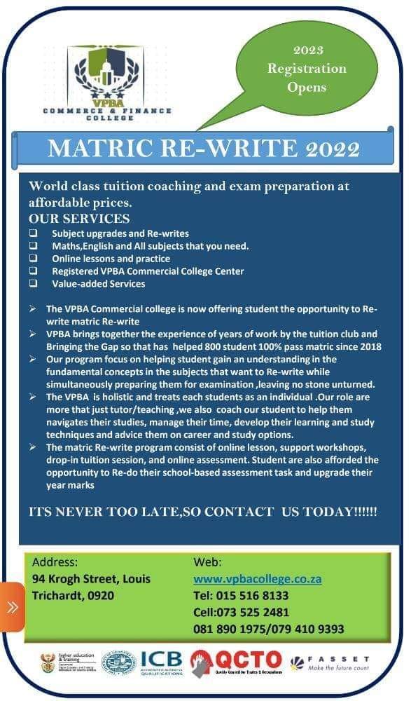 matric-rewrite-and-upgrading-center-govpage-za