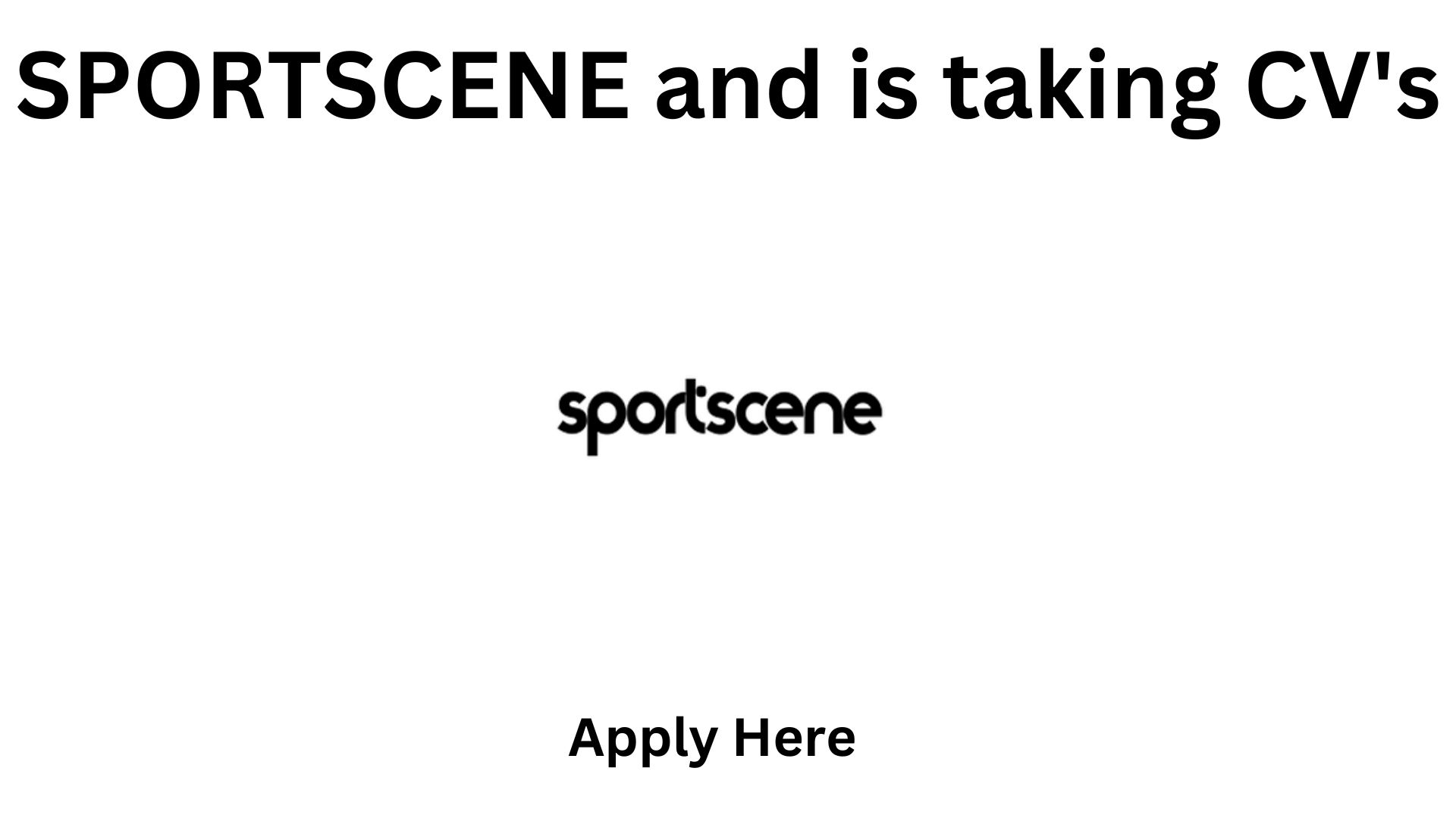 Markham And Sportscene Are Hiring NOW