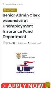 Admin Clerk vacancies