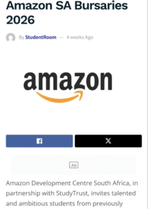 Amazon Recruitment Bursary
