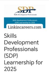 (SDP) Learnership for 2025