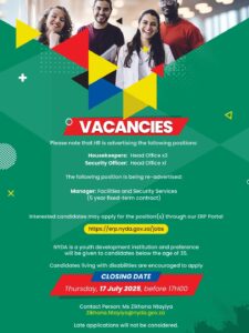 NYDA is Hiring Housekeepers