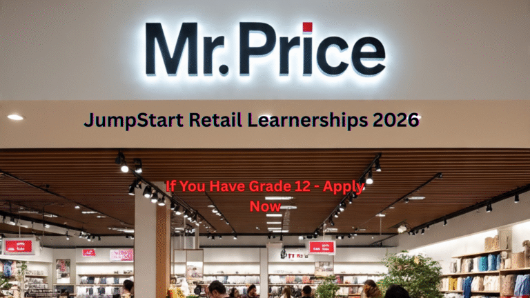 Mr Price JumpStart Retail Learnerships 2026