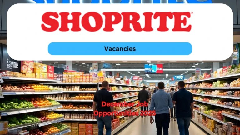 Shoprite December job opportunities