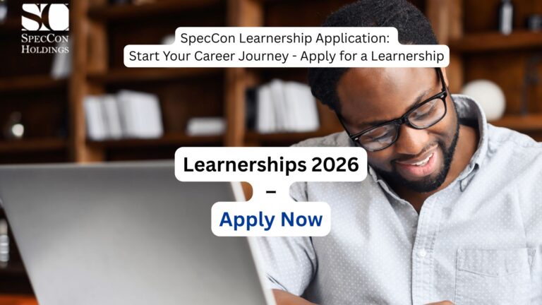 SpecCon Learnership Application: Start Your Career Journey - Apply for a Learnership