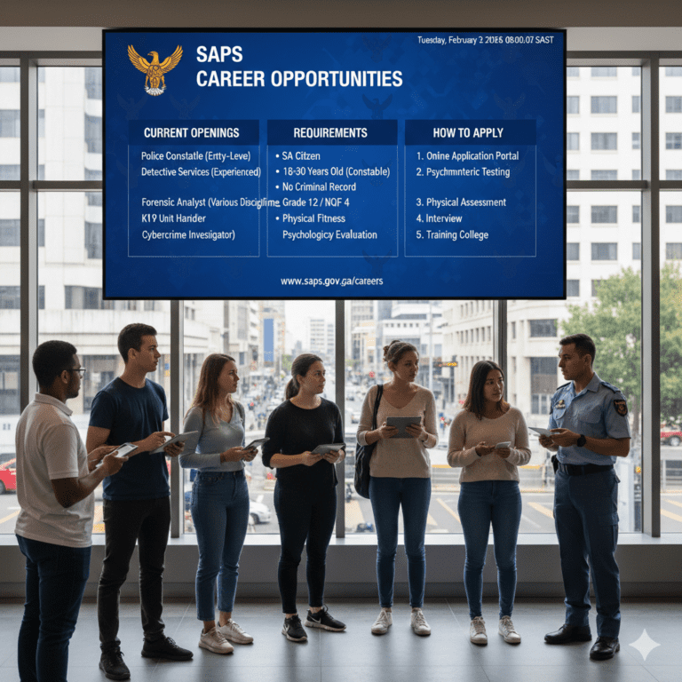 SAPS General Workers & Cleaners jobs 2026