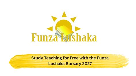Funza Lushaka Teaching Bursary 2027 Applications Open